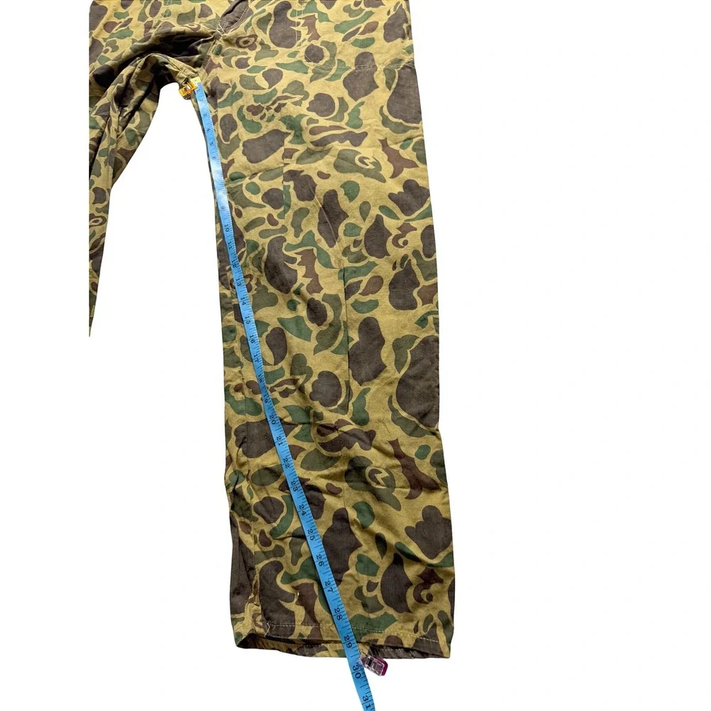 Vintage Frog Skin Camo Fatigue Pants Mens L Duck Military Lightweight‎ Hong Kong